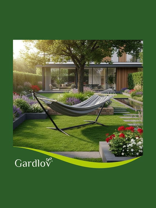Gardlov Αιώρα Διπλή Υφασμάτινη με Βάση Γκρι 200x150εκ.