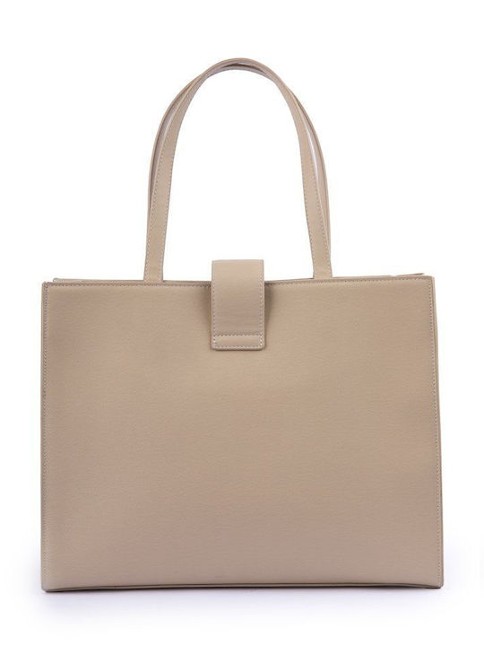 Γυναικεία Τσάντα Shopper Μπεζ