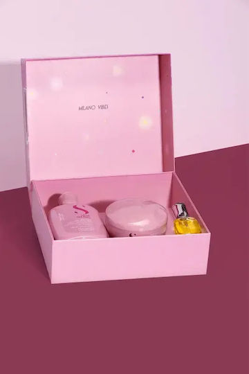 Alfaparf Milano Semi Di Lino Moisture Intensive Hydrating Gift Set Holiday Kit 3 Pcs