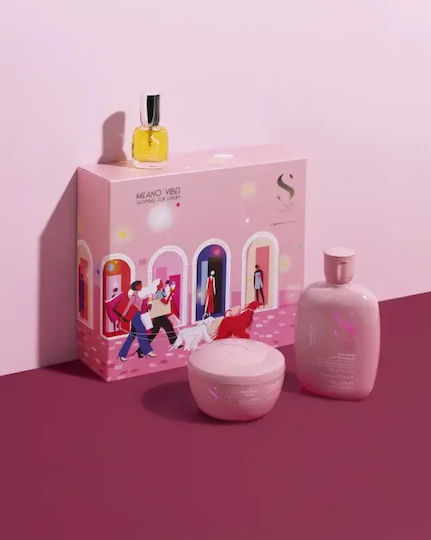 Alfaparf Milano Semi Di Lino Moisture Intensive Hydrating Gift Set Holiday Kit 3 Pcs
