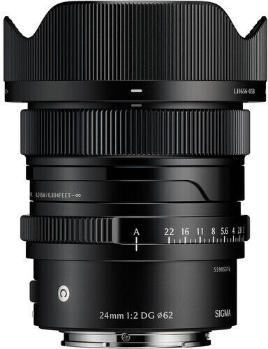 Sigma Full Frame Φωτογραφικός Φακός 24mm f/2 DG Contemporary Wide Angle για Sony E Mount Μαύρος