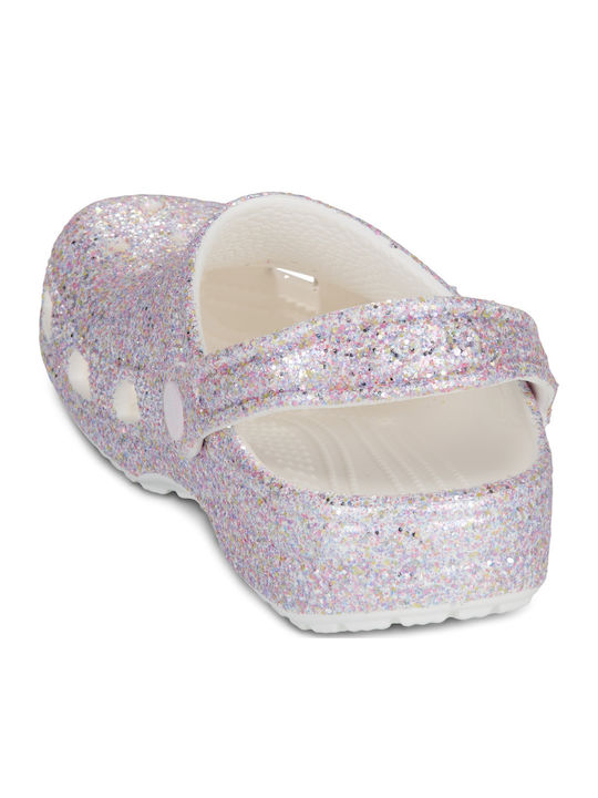 Glitter Kids Anatomic Beach Clogs Purple