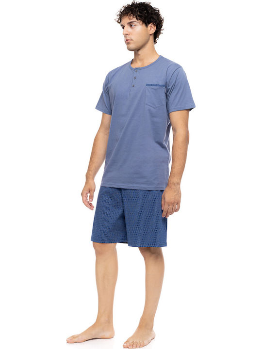 Ulisse Summer Men's Pyjama Cosmos Blue