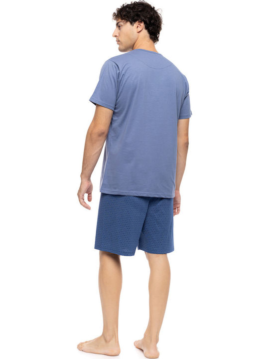 Ulisse Summer Men's Pyjama Cosmos Blue