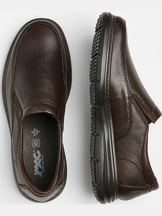 Leather Men's Loafers In Yellow Colour