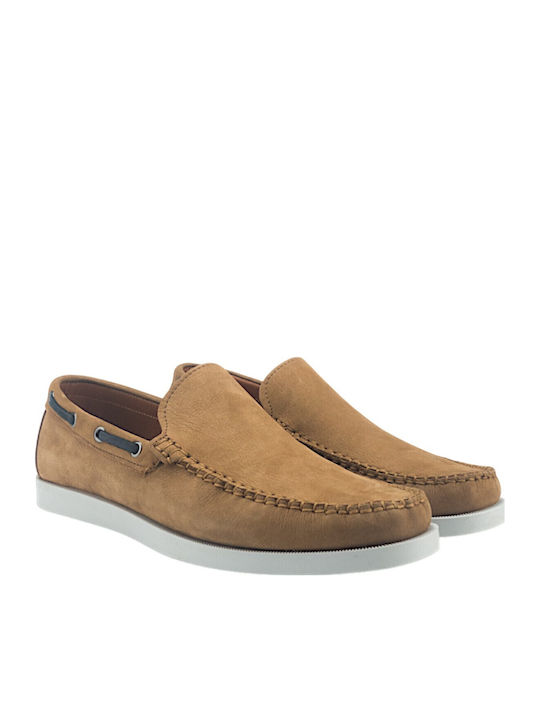 Men's Moccasins In Tabac Brown Colour