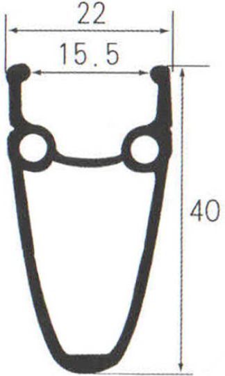 Wheel Rim M-wave R4022 Double Wall 622x15 F V 32h 700c