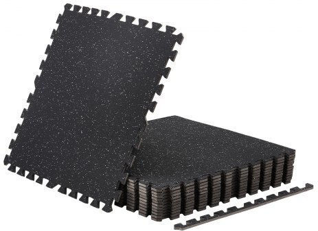 Vevor Gymnastikmatten Puzzle Gymnastikmatten Schwarz 61x61x1cm 12 Stück