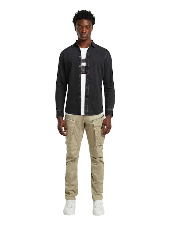 Rovic Zip 3D Trousers Cargo Elastic in Regular Fit Dune