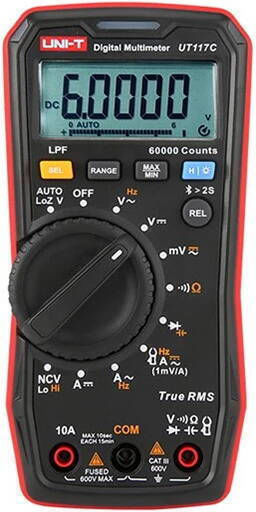Uni-T Ψηφιακό Πολύμετρο True RMS με Μέτρηση AC / DC UT117C