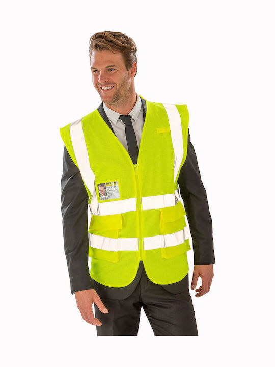 Result Result Herren Sicherheitsweste mit reflektierenden Bändern Gelb