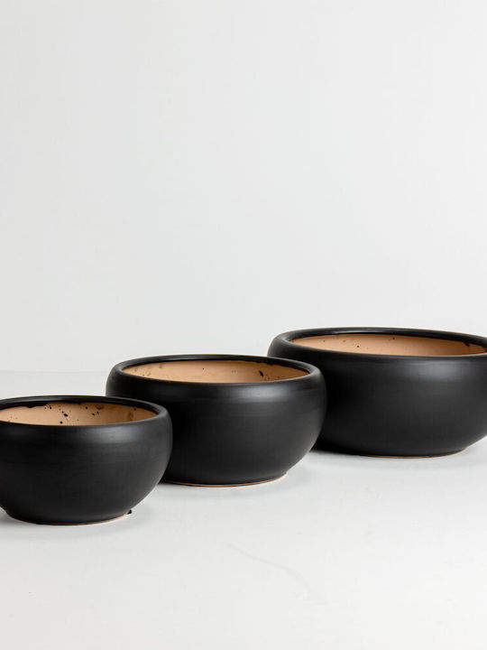 InTheBox Ghiveci Ceramică Negru