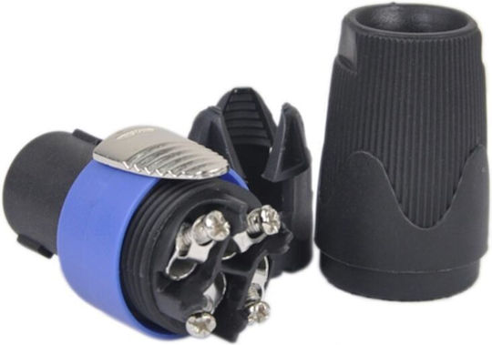 Conector Prelungitor Speakon 4 pini 4spk-bk Lx-audio pentru Boxe