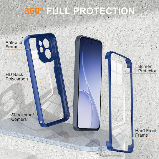 Techsuit ColorVerse 360 Vollschutz Transparent (Oppo Reno15 F)