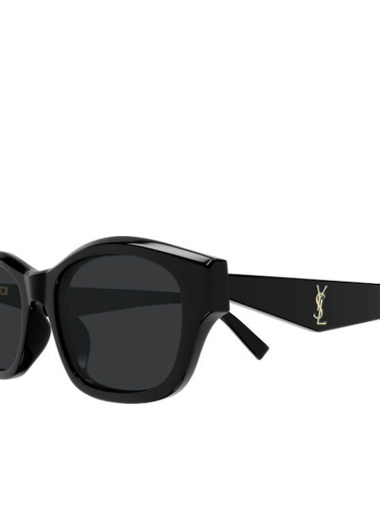 Ysl Ochelari De Soare Pentru Femei Cu Ramă Neagră Din Plastic Și Lentilă Neagră SL M172 001