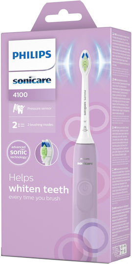 Philips Sonicare Electric Toothbrush with Pressure Sensor and Travel Case Purple