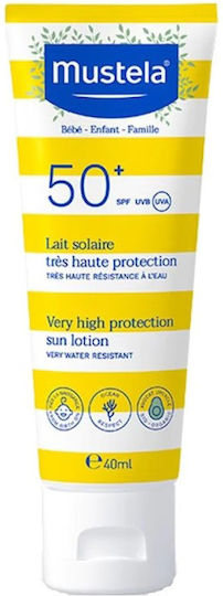 Mustela Sun SPF50 Waterproof Infant Sunscreen Emulsion 40ml