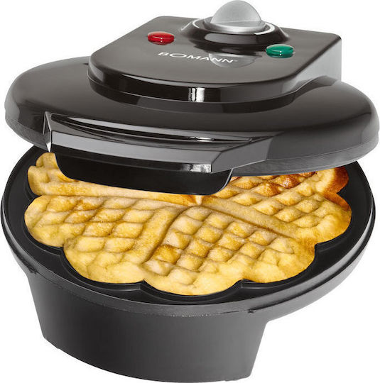 Bomann WA 5018 CB Waffle Maker for Heart Waffles 1200W Black