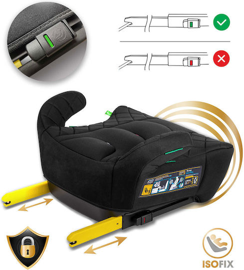 Nukido Louis Scaun Auto Booster i-Size cu Isofix Negru 22-36 kg