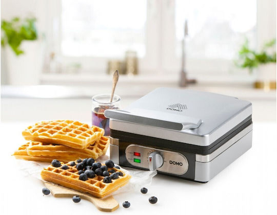 Domo Βαφλιέρα για Ορθογώνιες Βάφλες 2 Θέσεων 1400W