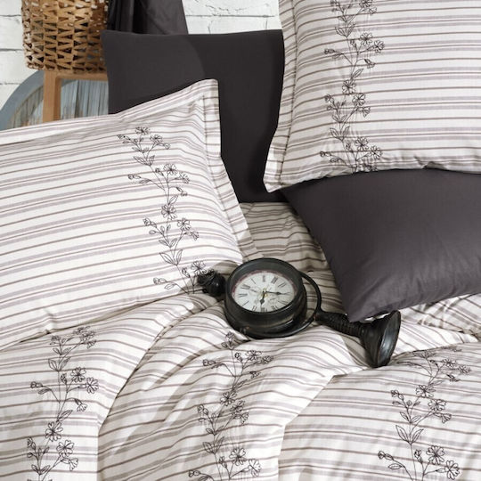 Clasy Home Set Huse Pentru Pilote Dublu 200x220cm Ecru