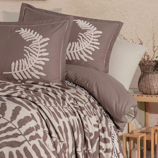 Cottonbox Set Huse Pentru Pilote 200x220cm Maro