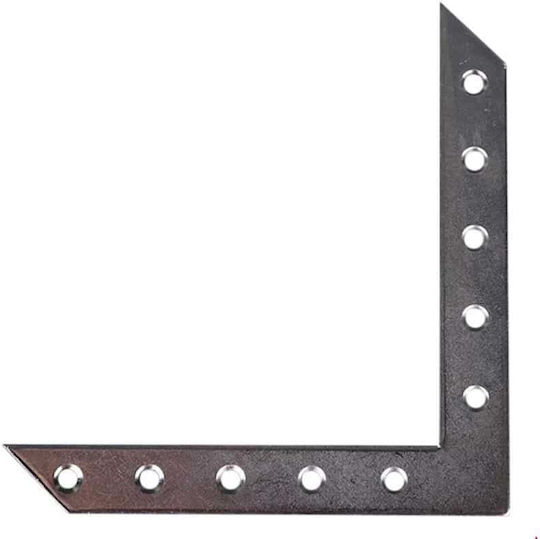 Eckregal aus Metall in Grau Farbe 1166