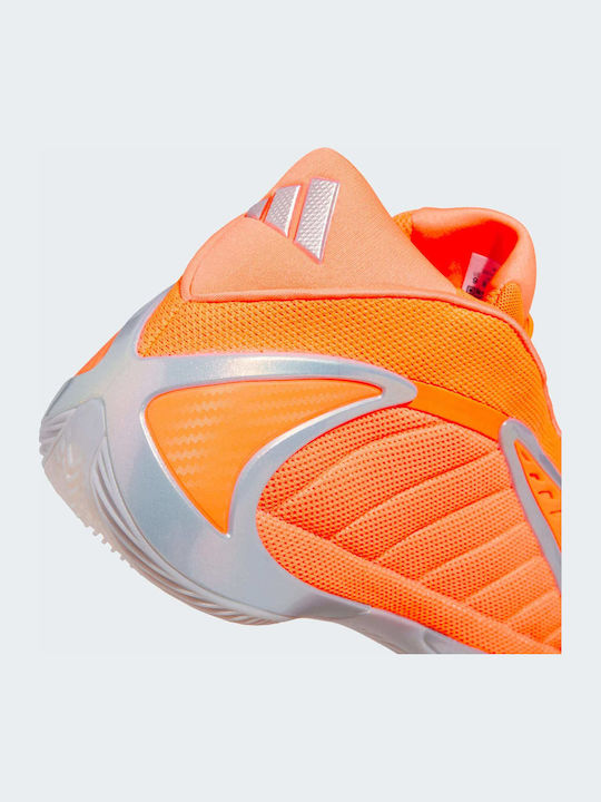 Anthony Edwards 2 All-Star High Basketball Shoes Lucid Orange Silver Metallic Grey One