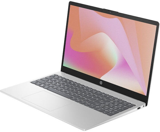 HP 15--fd0094nq 15.6" (i3-1315U/8GB/512GB SSD/W11 Home) Argintiu (Tastatură International English)