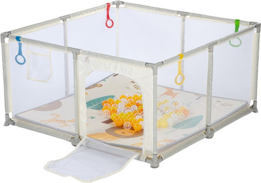 Babybett mit Matratze Beiges 120x120cm