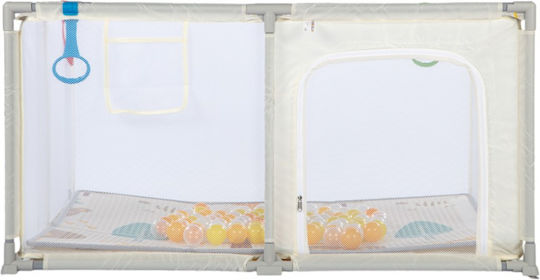 Babybett mit Matratze Beiges 120x120cm