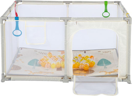 Babybett mit Matratze Beiges 120x120cm