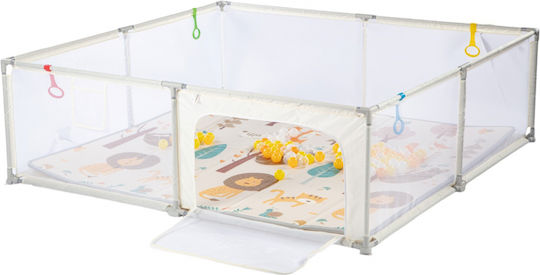 Park with Mattress Beige 200x200cm
