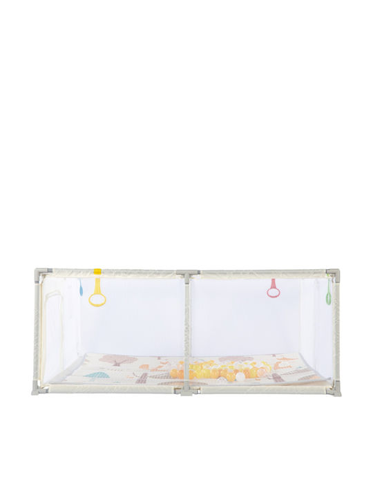 Parc cu Saltea Bej 180x150cm