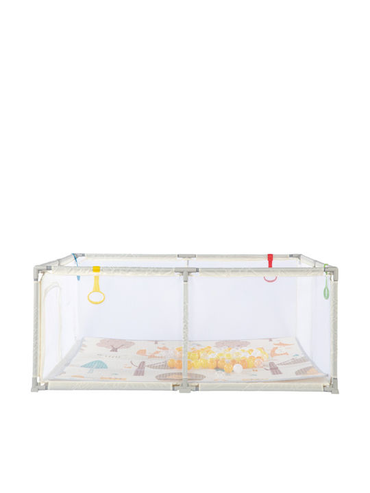 Parc cu Saltea Bej 180x150cm