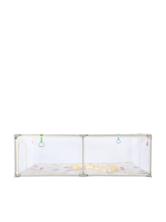 Parc cu Saltea Bej 200x180cm