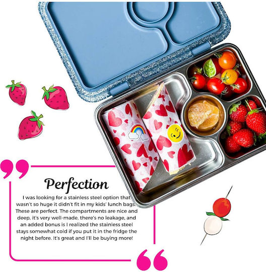 Yumbox Yumbox Inox Mittagsbox Grau 22,8x17,8cm