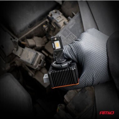 AMiO Lămpi Auto D3S Canbus LED 6500K Alb Rece 12V 2 Bucăți