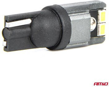 AMiO Lămpi Auto W5W / T10 Canbus LED 6000K Alb Rece 12-24V / 12V / 24V 2 bucăți