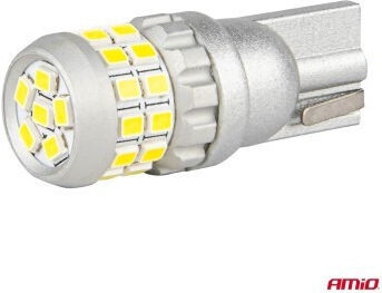 AMiO Lămpi Auto W5W / T10 Canbus LED 5500K Alb Rece 12-24V / 12V / 24V 2 bucăți