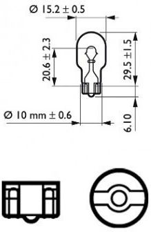 Osram Lămpi Auto W16W Halogen 12V 2 Bucăți