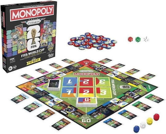 Επιτραπέζιο Παιχνίδι Monopoly Panini Prizm: FIFA World Cup για 2-4 Παίκτες 8+ Ετών Hasbro