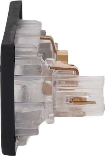 Einparts Left License Plate Lights 12V Universal for Seat Alhambra Skoda Fabia Octavia Rapid Superb Yeti Volkswagen Caddy Golf Plus Golf Sportsvan Golf Jetta T6 Passat Sharan Tiguan Touareg Touran Transporter Porsche Cayenne