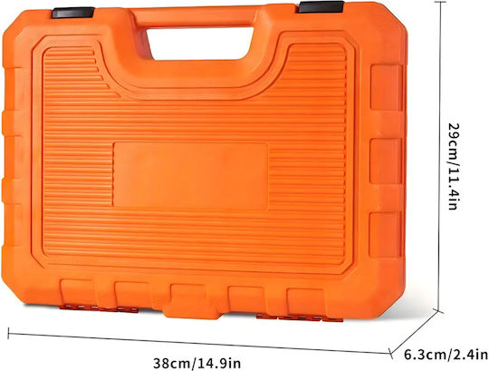 Ratschen- und Steckschlüssel-Set 3/8" 50 Stück
