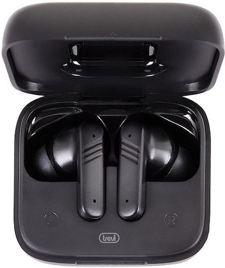 Trevi Ear 100 In Ear Bluetooth Безжични Слушалки с Калъф за Зареждане Черни