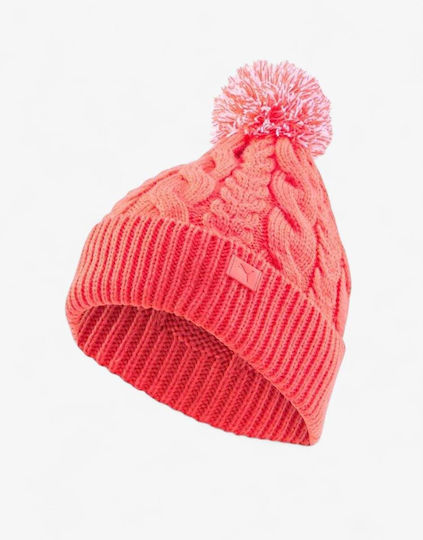 Beanie Pom Pom Beanie Unisex Шапка Плетена в Розов цвят