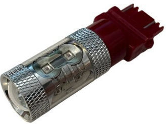 Lămpă Auto P27/7W / T25 / P27W Canbus LED Roșie 12V / 30V / 24V 50W
