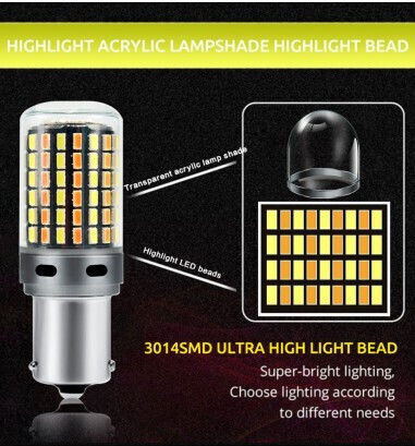 Λάμπες Αυτοκινήτου PY21W-BAU15s / P21W LED Κίτρινο 2τμχ