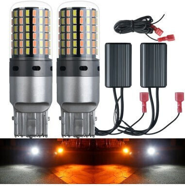 Крушки За Автомобил T20 / W21W / W21/5W LED Жълти 2 Броя