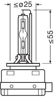 Osram Lămpi Auto D1S Xenon 4500K Albe 85V 35W 2 Buc